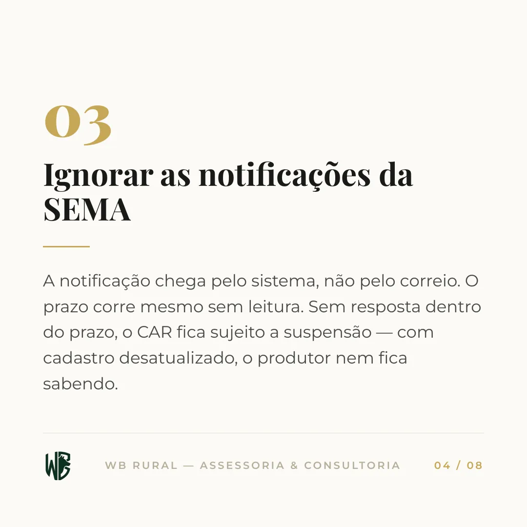 5 erros no CAR que bloqueiam o crédito rural — slide 4