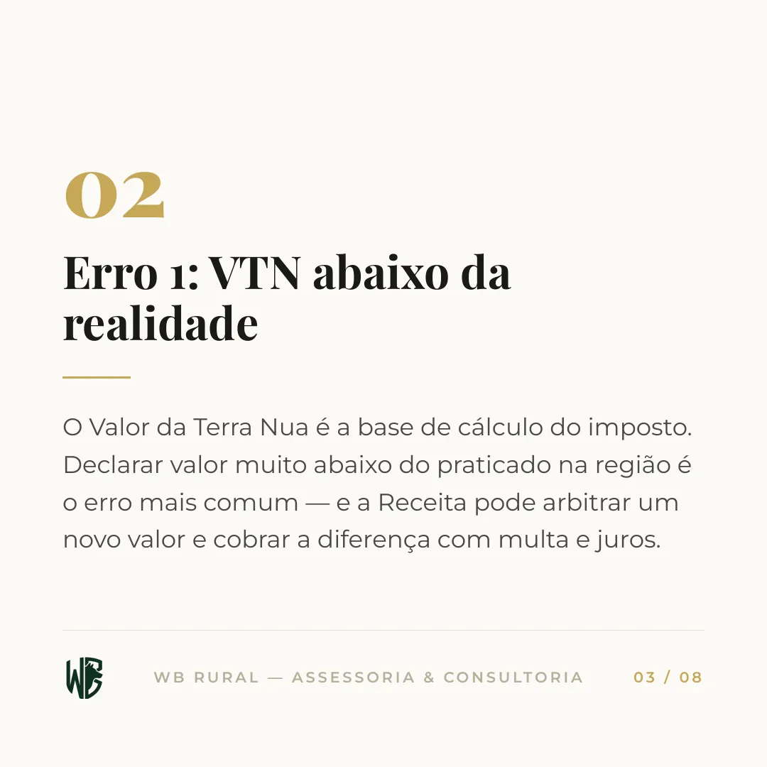 Malha fina do ITR: por que tanto produtor cai — slide 3