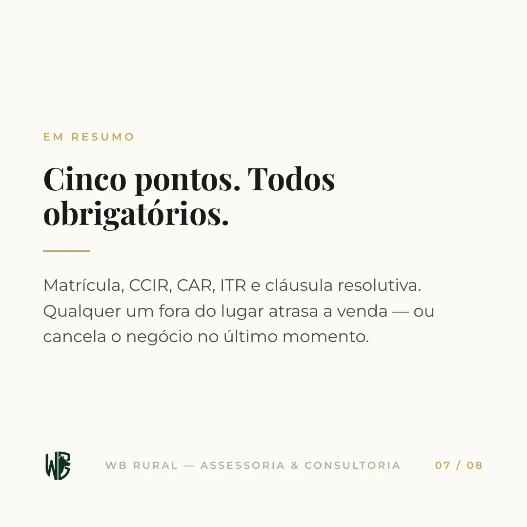 Vai vender sua fazenda? Confira primeiro. — slide 7