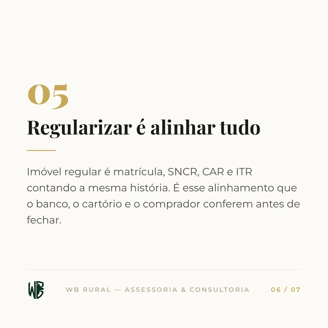 Pagar o CCIR não é regularizar — slide 6