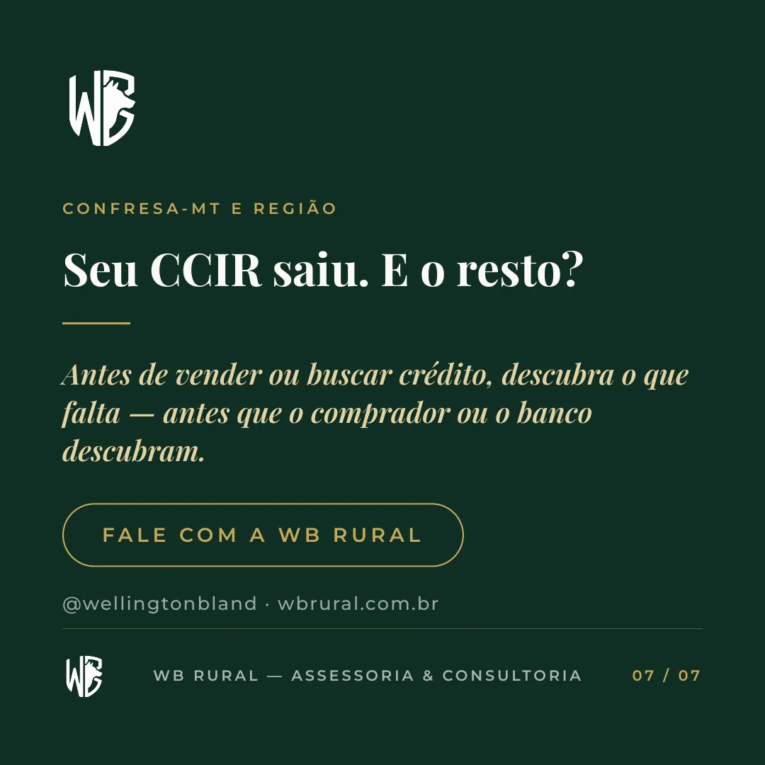 Pagar o CCIR não é regularizar — slide 7