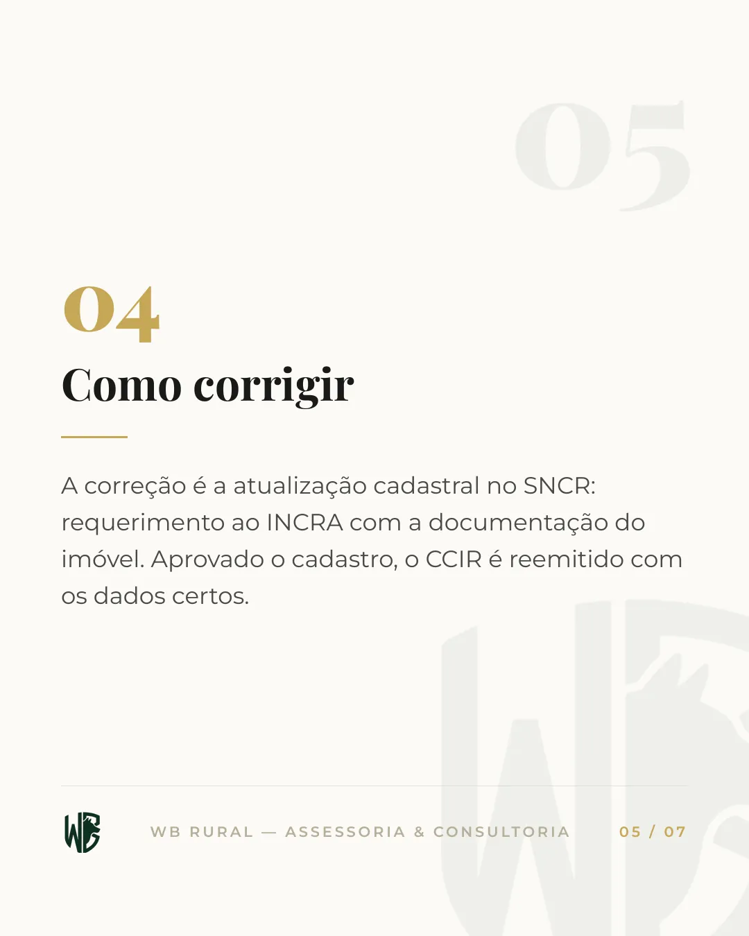 Seu CCIR saiu com dados errados? — slide 5