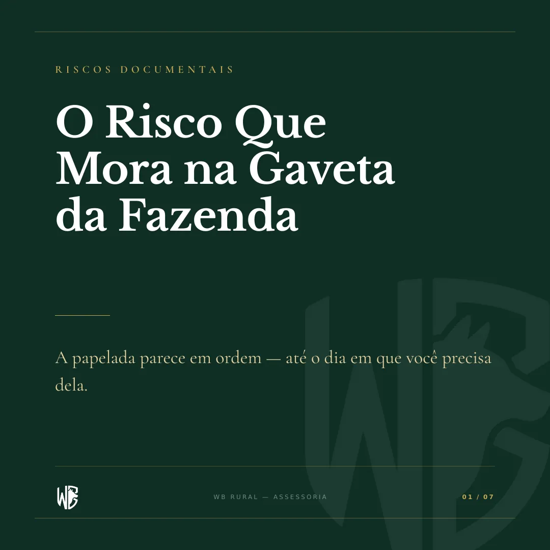 O Risco Que Mora na Gaveta da Fazenda — slide 1