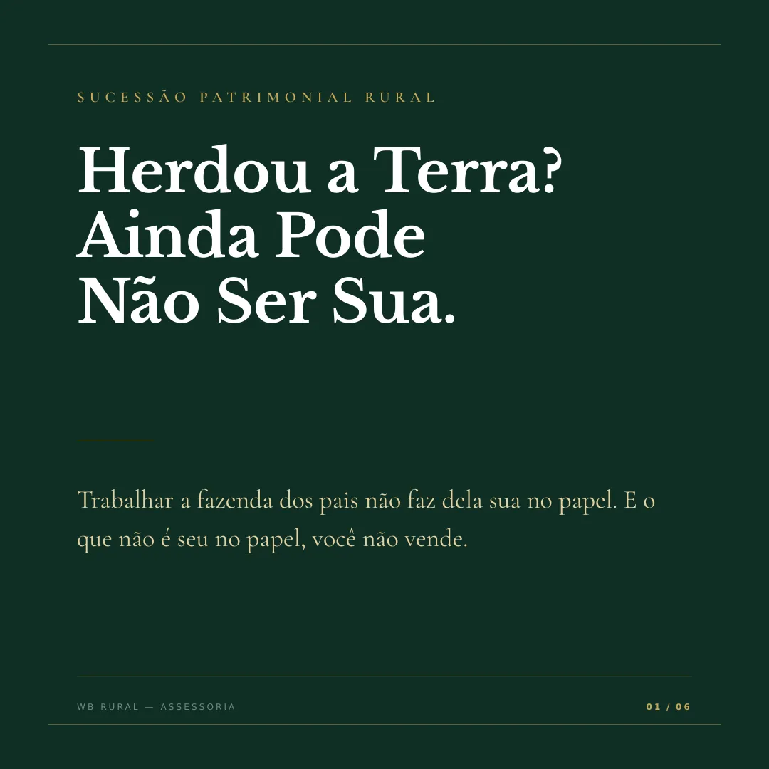 Herdou a Terra? Ainda Pode Não Ser Sua. — slide 1