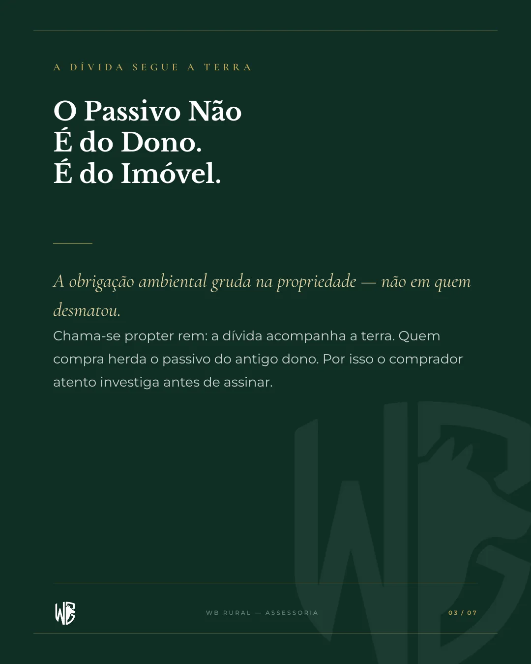 Sua Fazenda Pode Ter uma Dívida Invisível. — slide 3