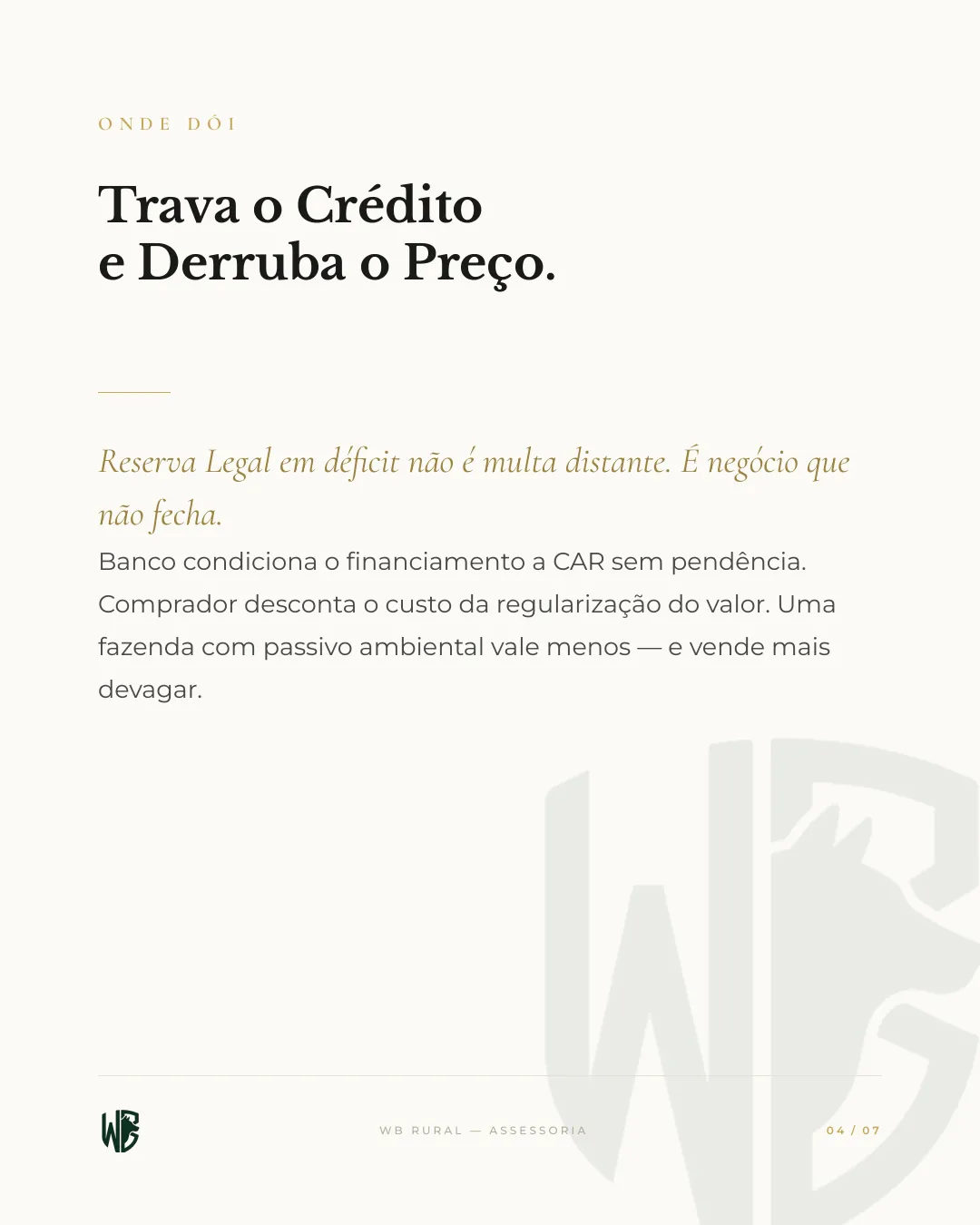 Sua Fazenda Pode Ter uma Dívida Invisível. — slide 4