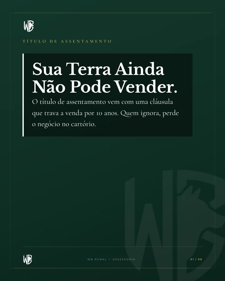 Sua Terra Ainda Não Pode Vender.