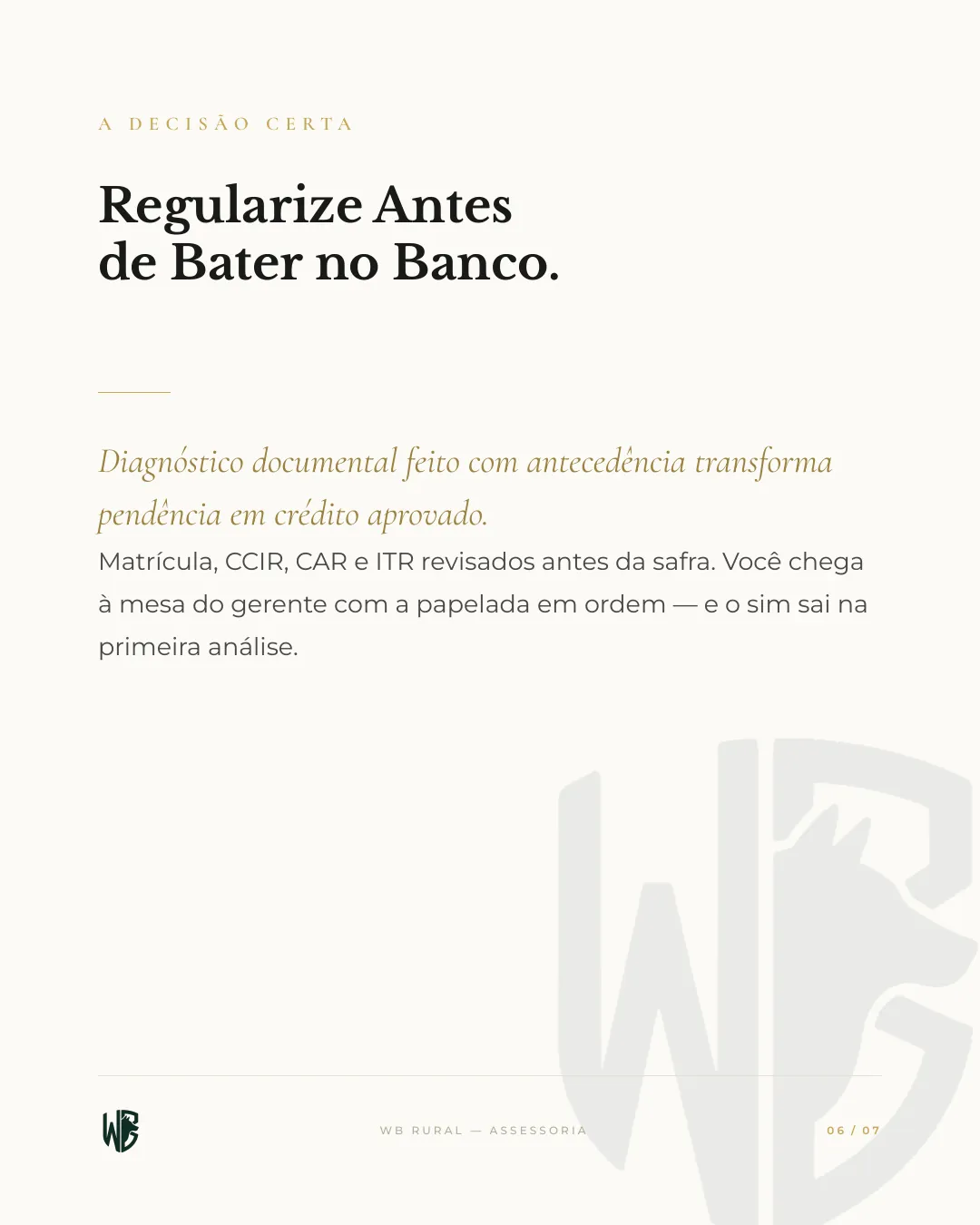 O Banco Não Negou. Seu Documento Negou. — slide 6