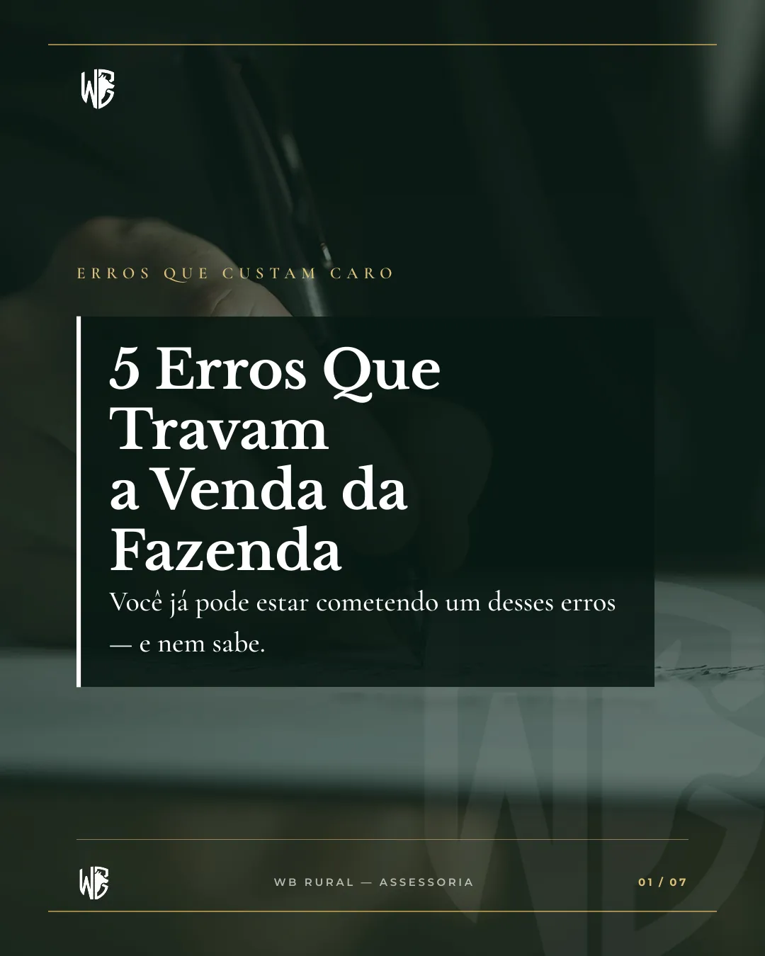 5 Erros Que Travam a Venda da Fazenda — slide 1