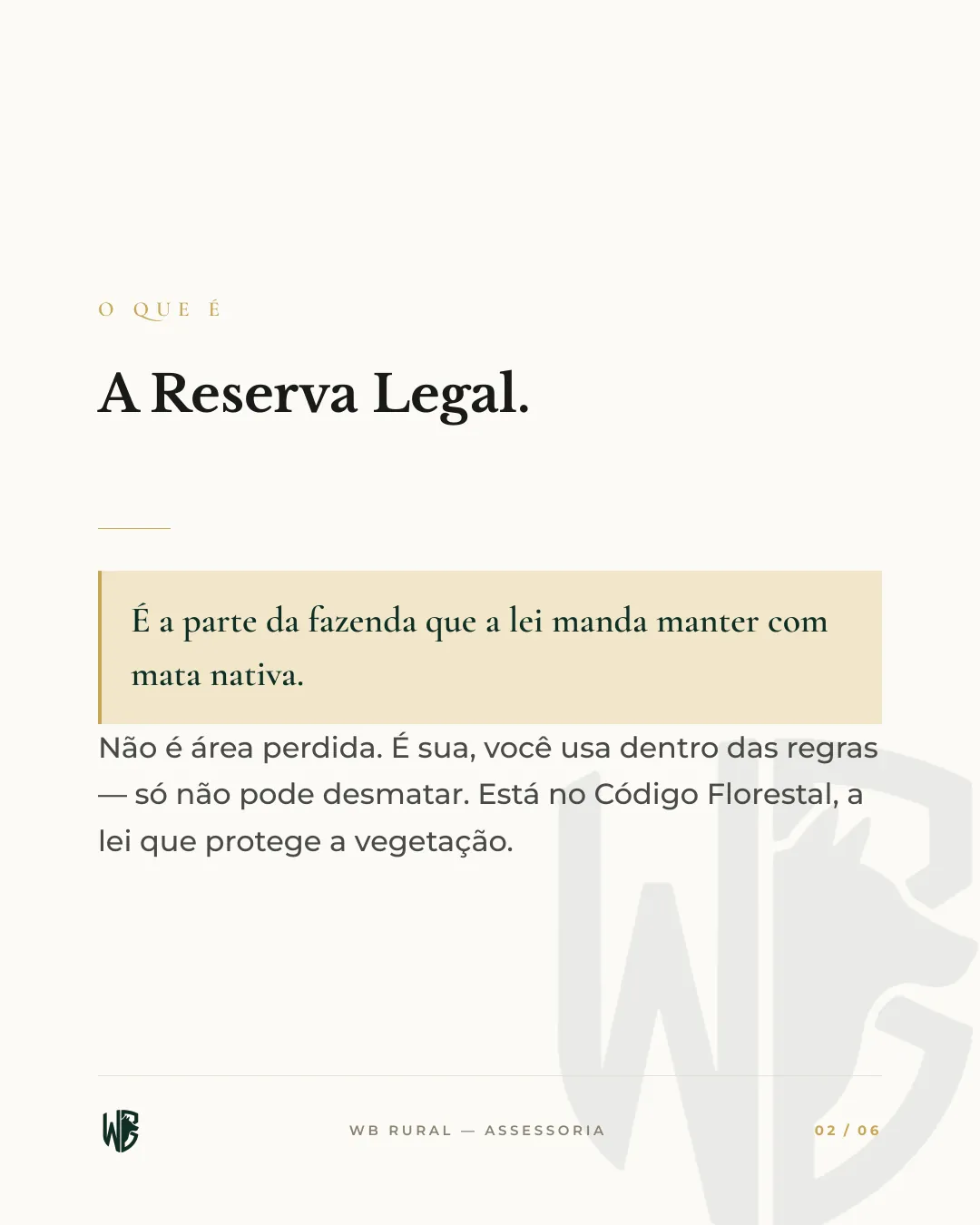 AQUI, A LEI MANDA DEIXAR 80% DE MATA — slide 2