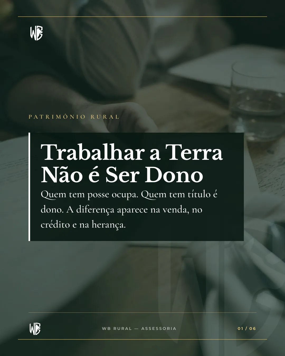 Trabalhar a Terra Não é Ser Dono — slide 1