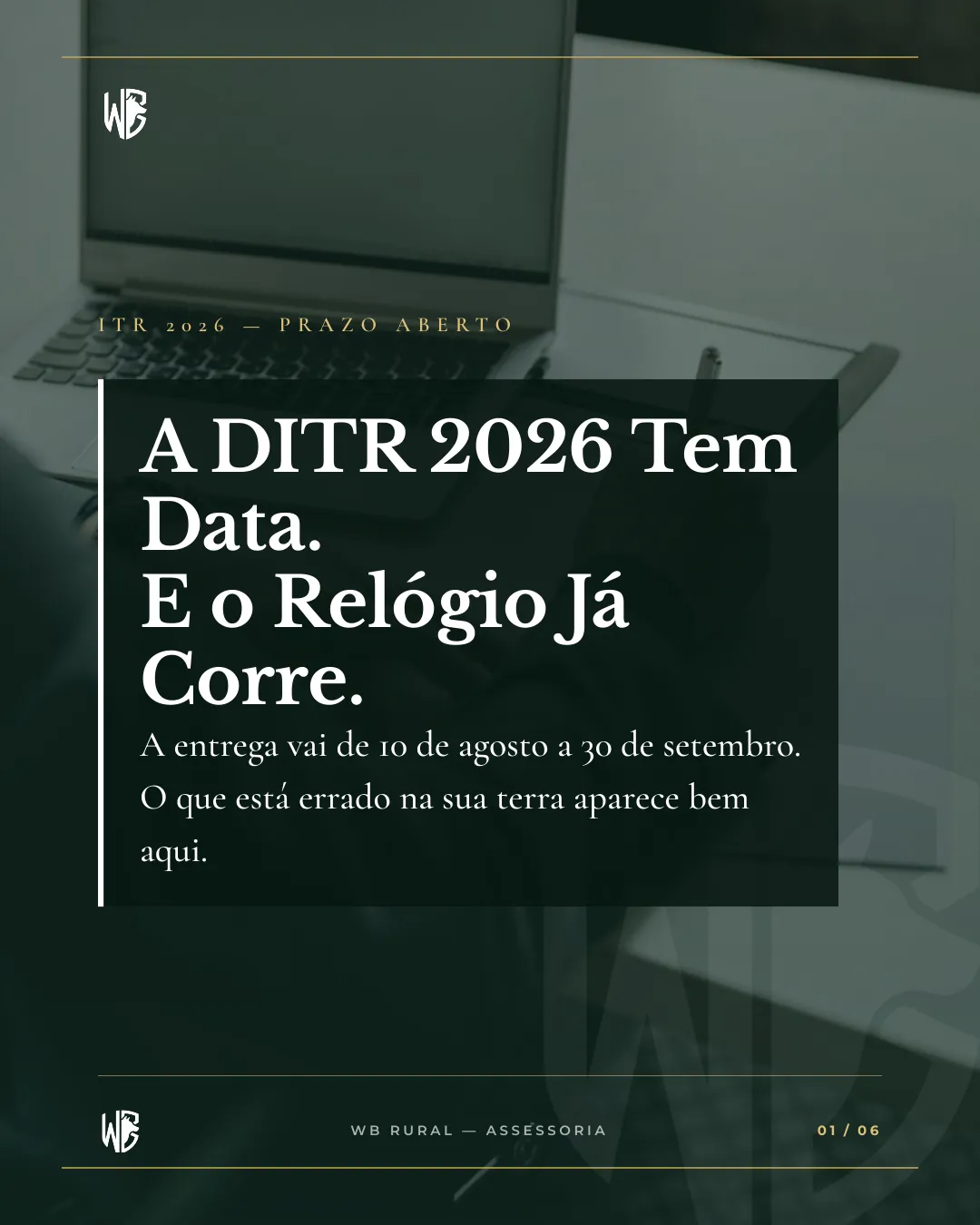 A DITR 2026 Tem Data. E o Relógio Já Corre. — slide 1