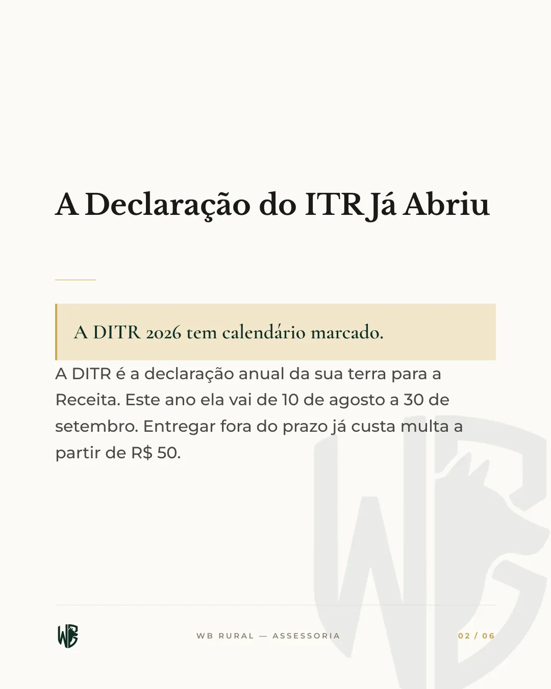 A DITR 2026 Tem Data. E o Relógio Já Corre. — slide 2