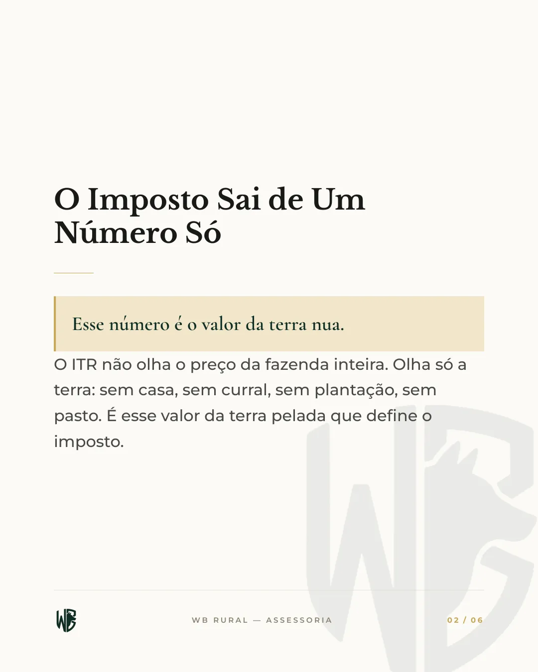 Você Pode Estar Pagando ITR a Mais. — slide 2