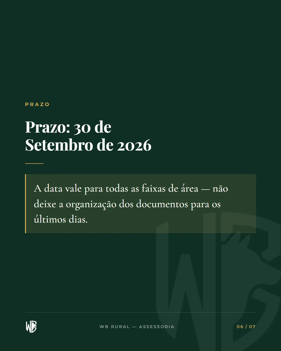 Tem Mais de 100 Hectares? — slide 6