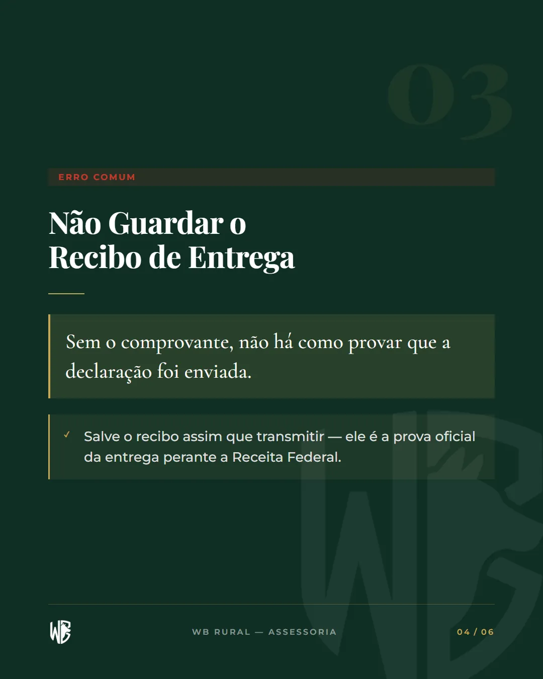 Erros Mais Comuns na Declaração do ITR — slide 4