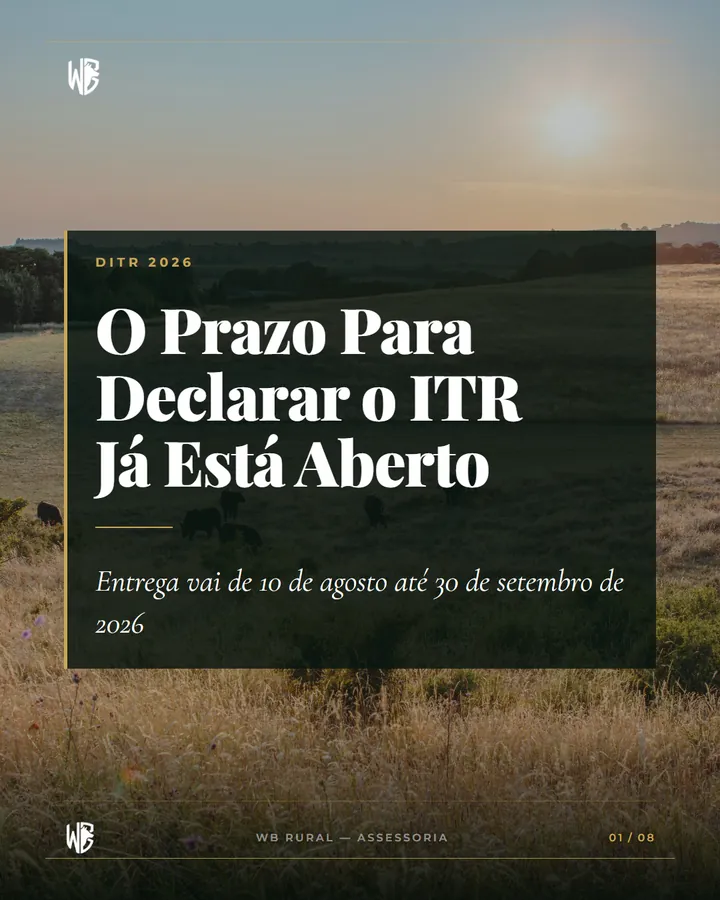 O Prazo Para Declarar o ITR Já Está Aberto